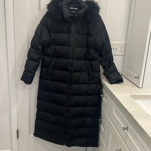 Lands End Womens Medium Long Puffer Jacket